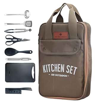 調理器具 食器 料理 収納 キャンプ用品 アウトドア バッグ セット BBQ KZM OUTDOOR キャンプ キッチンツール 食器 収納バッグ 食器入れ